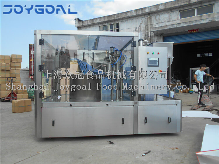 october 20，2018，zld-2a 3 liter glass water spout pouch filling capping machine